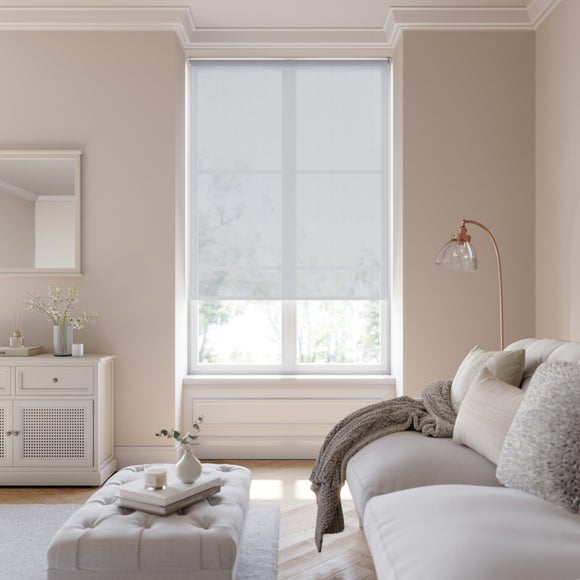 View Hatton Textured Stripe Sheer Made To Measure Roller Blind View Hatton Textured Stripe Sheer Made To Measure Roller Blind