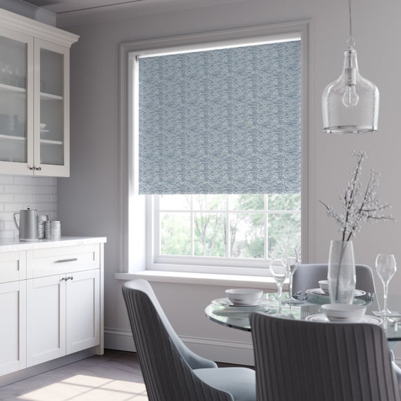 Norton Abstract Texture Blackout Made to Measure Roller Blind Norton Abstract Texture Navy
