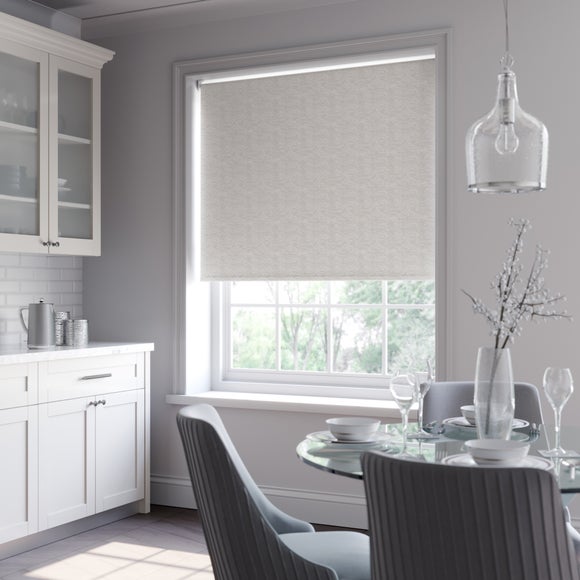 Norton Abstract Texture Blackout Made to Measure Roller Blind Norton Abstract Texture Silver