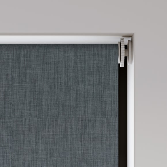 Brighton Blackout Made to Measure Roller Blind Brighton Charcoal