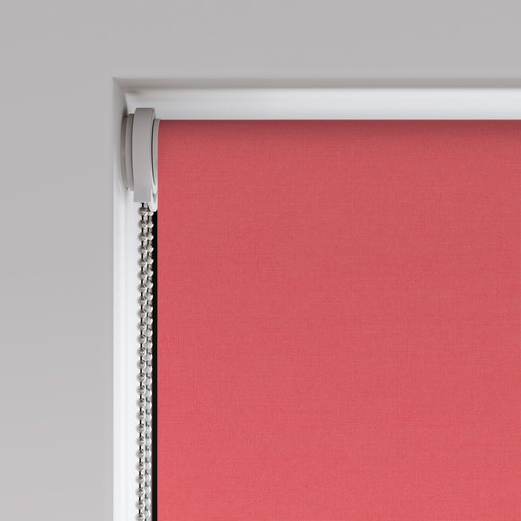 ColourLux Blackout Made to Measure Roller Blind ColourLux Red