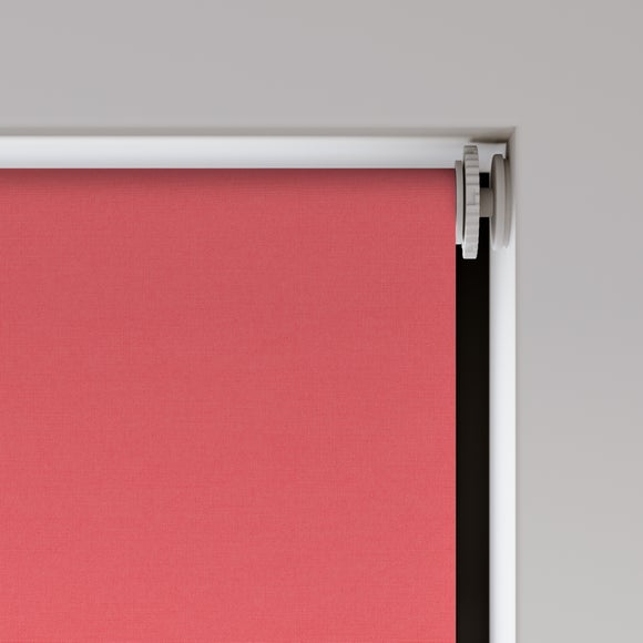 ColourLux Blackout Made to Measure Roller Blind ColourLux Red