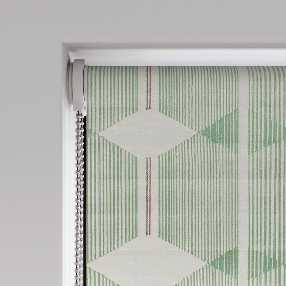 Zander Geometric Print Daylight Made to Measure Roller Blind Zander Geometric Print Sage