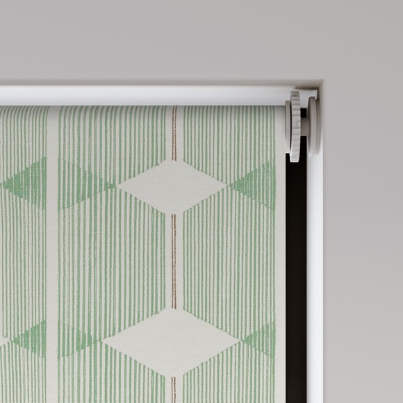 Zander Geometric Print Daylight Made to Measure Roller Blind Zander Geometric Print Sage
