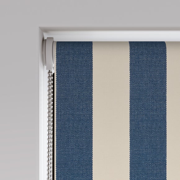 Beatrice Stripe Fire Retardant Blackout Made to Measure Roller Blind Beatrice Stripe Navy