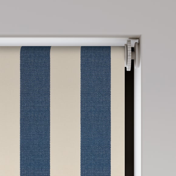Beatrice Stripe Fire Retardant Blackout Made to Measure Roller Blind Beatrice Stripe Navy