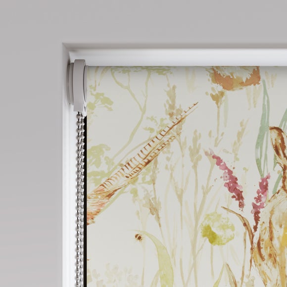 Hare And Pheasant Fire Retardant Blackout Made to Measure Roller Blind Hare And Pheasant