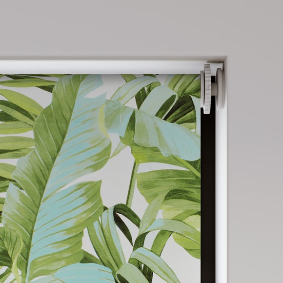 Tropical Maui Floral Fire Retardant Blackout Made to Measure Roller Blind Tropical Maui Floral