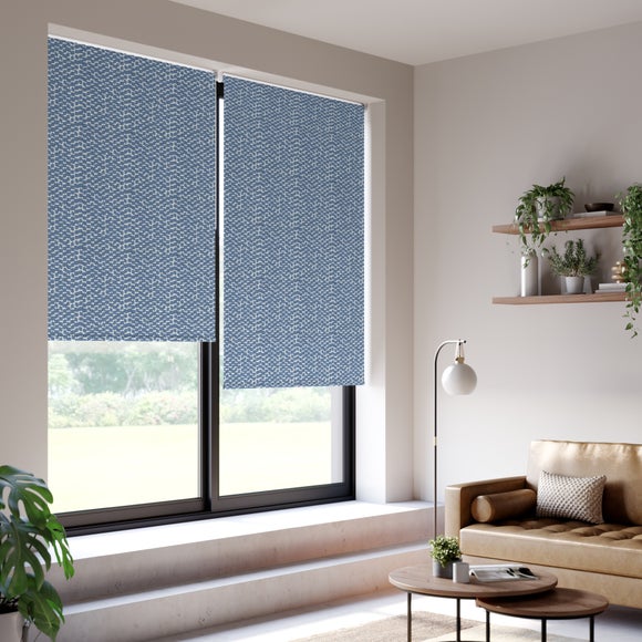 Eades All Over Print Daylight Made to Measure Roller Blind Eades All Over Print Navy