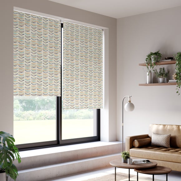 Lawrie Geometric Print Daylight Made to Measure Roller Blind Lawrie Geometric Print Rust