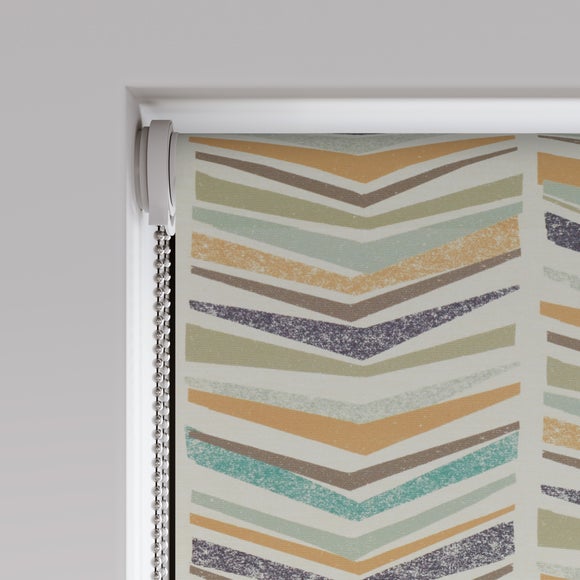Lawrie Geometric Print Daylight Made to Measure Roller Blind Lawrie Geometric Print Rust