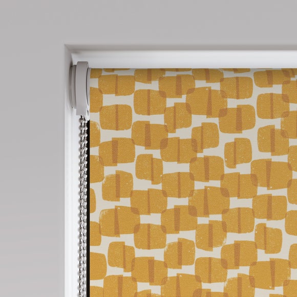 Eades All Over Print Daylight Made to Measure Roller Blind Eades All Over Print Ochre