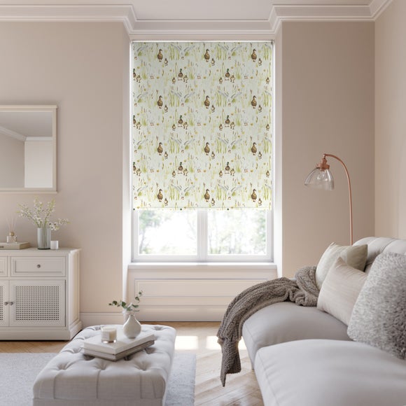 Ducks And Geese Fire Retardant Blackout Made to Measure Roller Blind