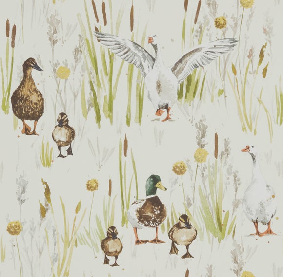 Ducks And Geese Fire Retardant Blackout Made to Measure Roller Blind Ducks And Geese