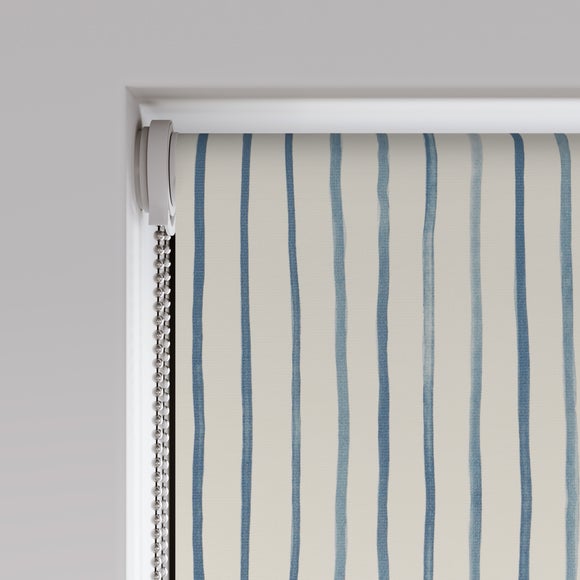 Whitsand Stripe Fire Retardant Blackout Made to Measure Roller Blind Whitsand Stripe