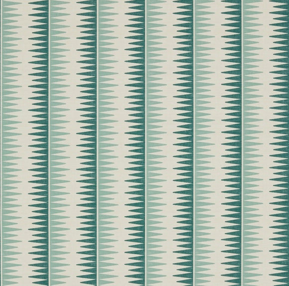 Zigzag Stripe Blackout Made to Measure Roller Blind Zigzag Stripe Teal