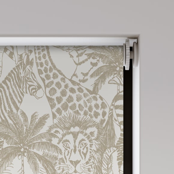 Wild Thing Fire Retardant Blackout Made to Measure Roller Blind Wild Thing Mushroom