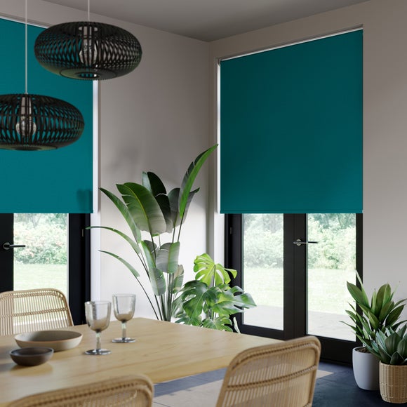 Windsor Blackout Made to Measure Roller Blind Windsor Teal