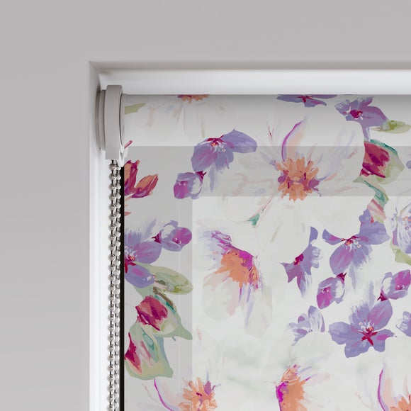Monet Flower Made to Measure Roller Blind Monet Flower Purple