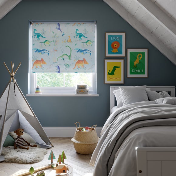 Jurassic Blackout Made to Measure Roller Blind Sky (Blue)