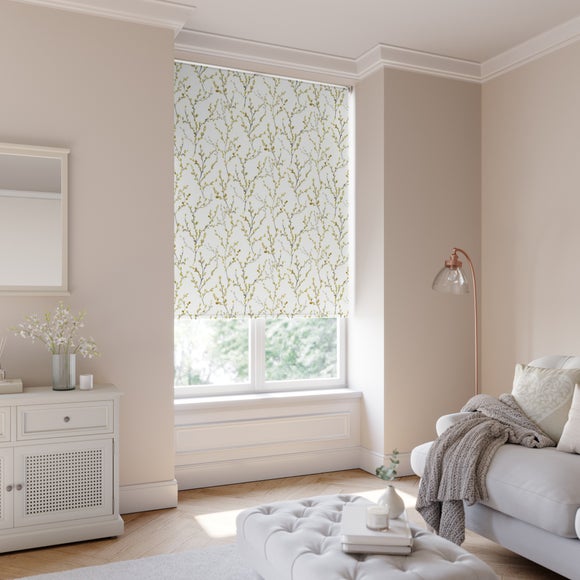 Willow Stem Brazen Blackout Made to Measure Flame Retardant Roller Blind Willow Brazen Yellow