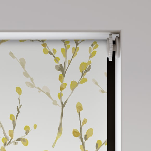 Willow Stem Brazen Blackout Made to Measure Flame Retardant Roller Blind Willow Brazen Yellow