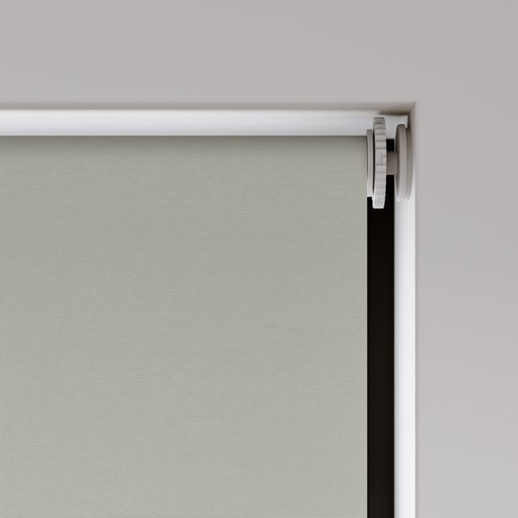 Flora Fire Retardant Blackout Made to Measure Roller Blind Flora Dove Grey