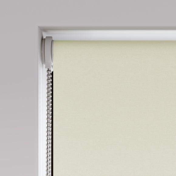 Flora Fire Retardant Blackout Made to Measure Roller Blind Flora Ivory