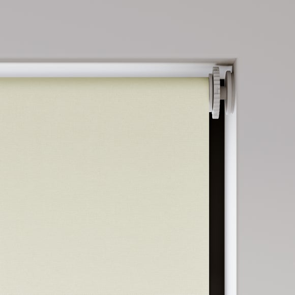 Flora Fire Retardant Blackout Made to Measure Roller Blind Flora Ivory