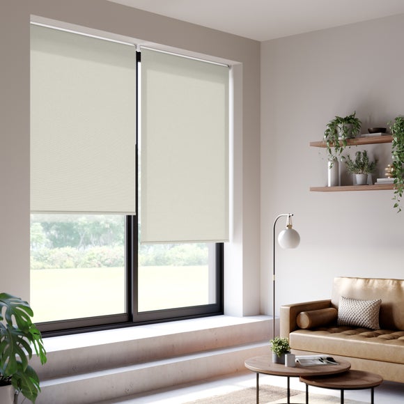 Flora Fire Retardant Daylight Made to Measure Roller Blind Flora Dove Grey
