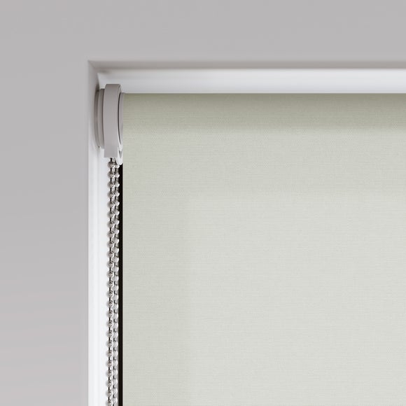 Flora Fire Retardant Daylight Made to Measure Roller Blind Flora Dove Grey