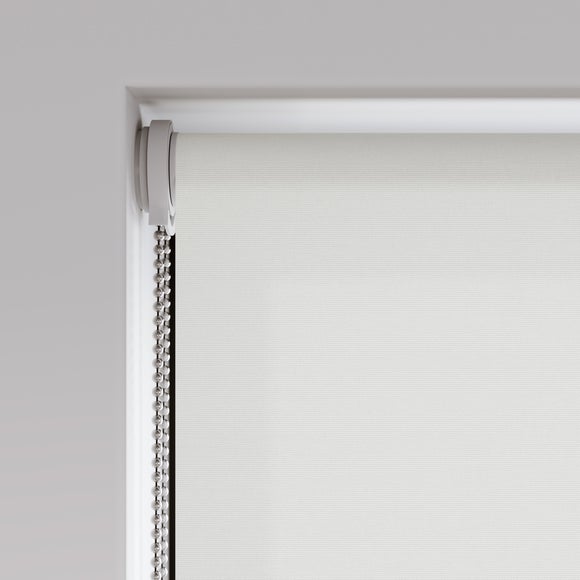 Flora Fire Retardant Daylight Made to Measure Roller Blind Flora White
