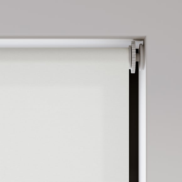 Flora Fire Retardant Daylight Made to Measure Roller Blind Flora White