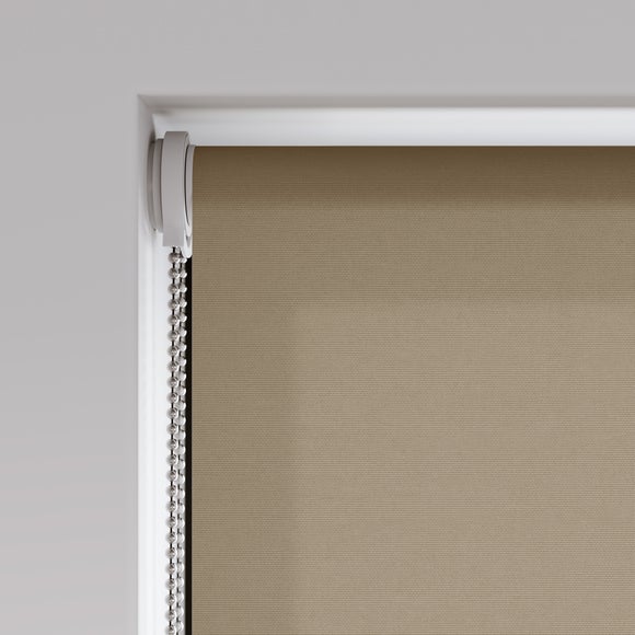 Flora Fire Retardant Daylight Made to Measure Roller Blind Flora Brown
