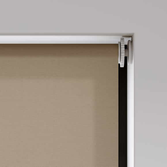 Flora Fire Retardant Daylight Made to Measure Roller Blind Flora Brown