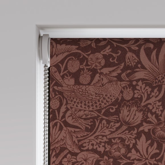 William Morris Strawberry Thief Tonal Blackout Made to Measure Roller Blind Strawberry Thief Tonal Merlot