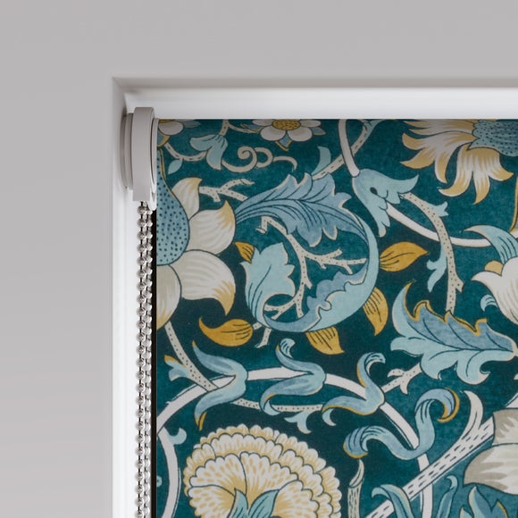 William Morris Lodden Velvet Daylight Made to Measure Roller Blind Lodden Velvet Navy Blue