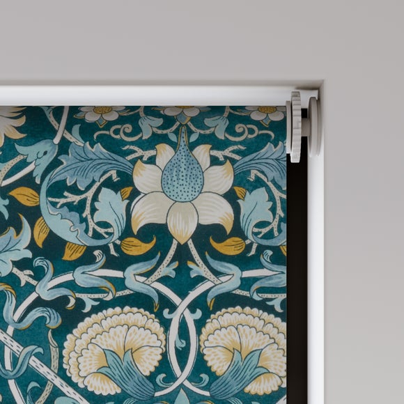 William Morris Lodden Velvet Daylight Made to Measure Roller Blind Lodden Velvet Navy Blue