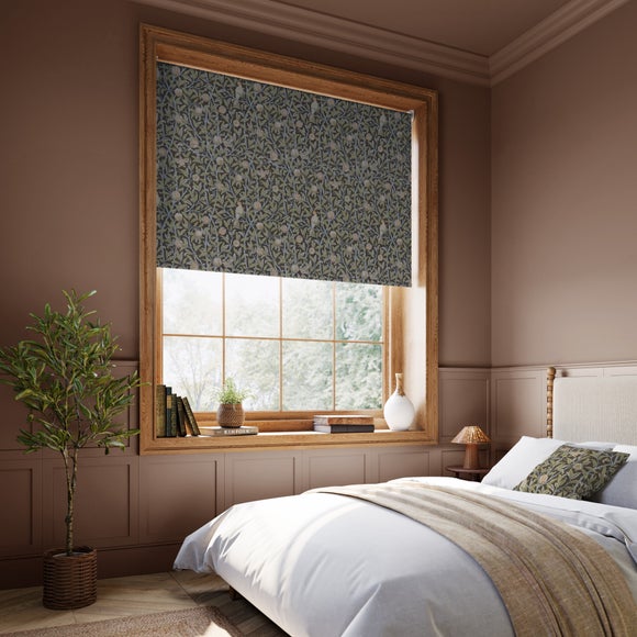 William Morris at Home Bird and Pomegranate Blackout Made to Measure Roller Blind Bird and Pomegranate Espresso