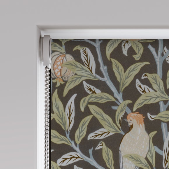 William Morris at Home Bird and Pomegranate Blackout Made to Measure Roller Blind Bird and Pomegranate Espresso