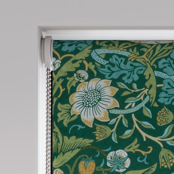 William Morris at Home Strawberry Thief Blackout Made to Measure Roller Blind Strawberry Thief Azure