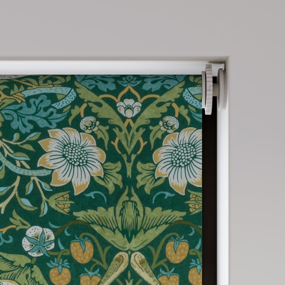 William Morris at Home Strawberry Thief Blackout Made to Measure Roller Blind Strawberry Thief Azure