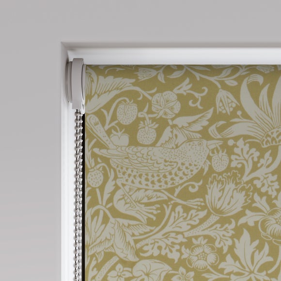 William Morris Strawberry Thief Tonal Blackout Made to Measure Roller Blind Strawberry Thief Tonal Wheat