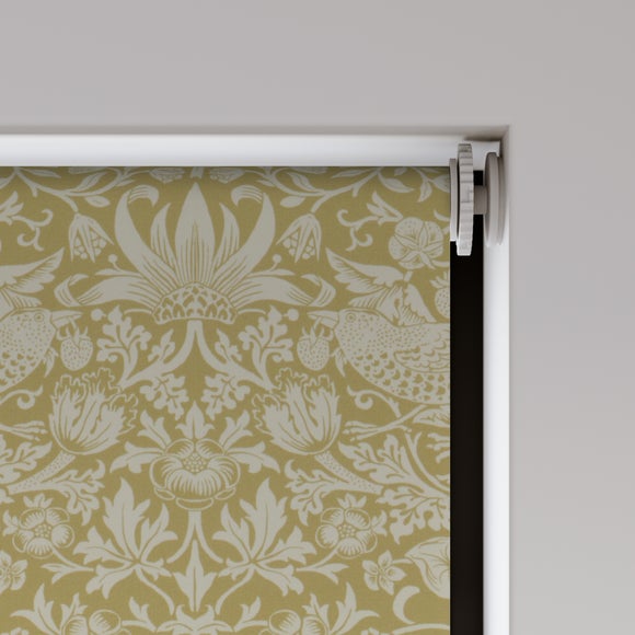 William Morris Strawberry Thief Tonal Blackout Made to Measure Roller Blind Strawberry Thief Tonal Wheat
