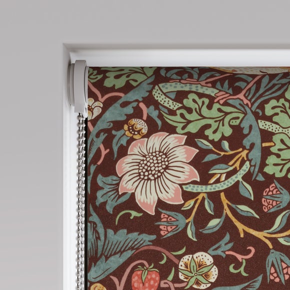 William Morris at Home Strawberry Thief Daylight Made to Measure Roller Blind Strawberry Thief Merlot