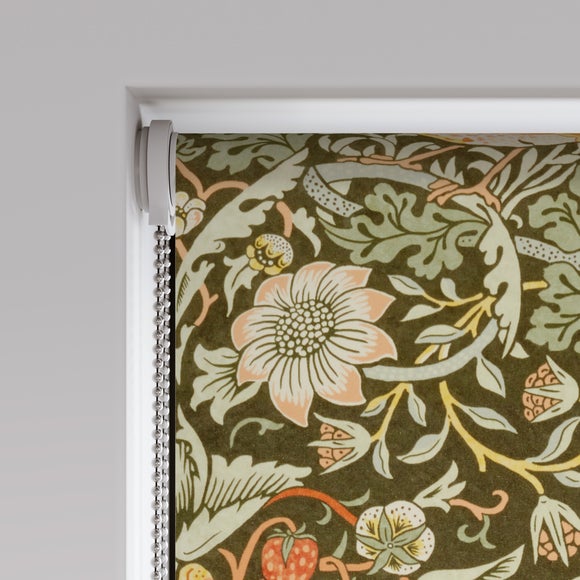 William Morris at Home Strawberry Thief Daylight Made to Measure Roller Blind Strawberry Thief Clay