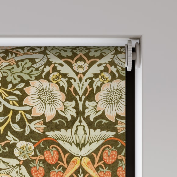 William Morris at Home Strawberry Thief Daylight Made to Measure Roller Blind Strawberry Thief Clay