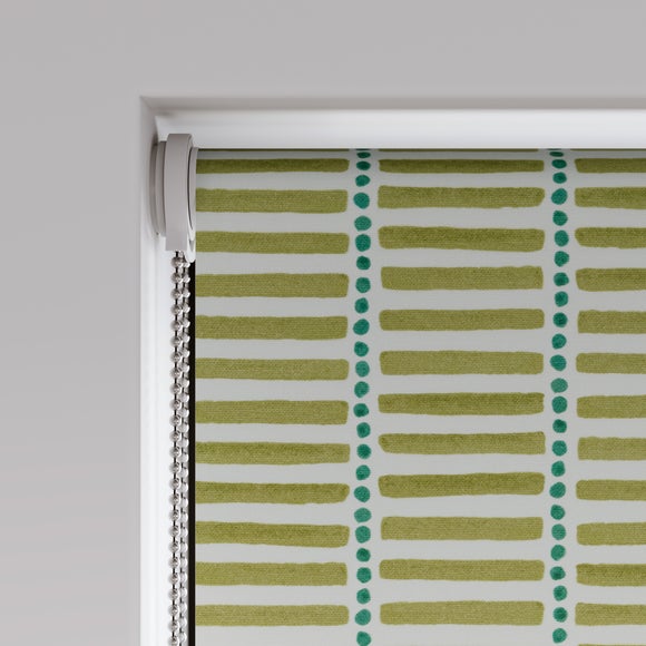 Emily Bond Fergus Blackout Made to Measure Roller Blind Olive
