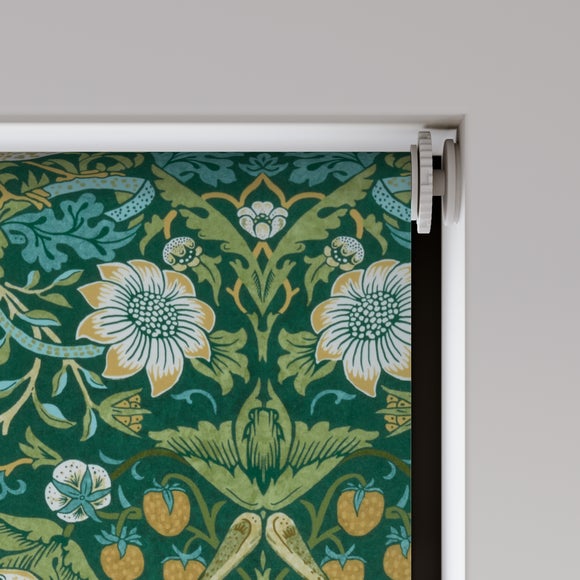 William Morris at Home Strawberry Thief Daylight Made to Measure Roller Blind Strawberry Thief Azure
