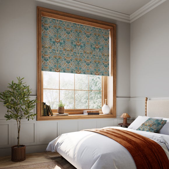 William Morris at Home Lodden Blackout Made to Measure Roller Blind Lodden Rust